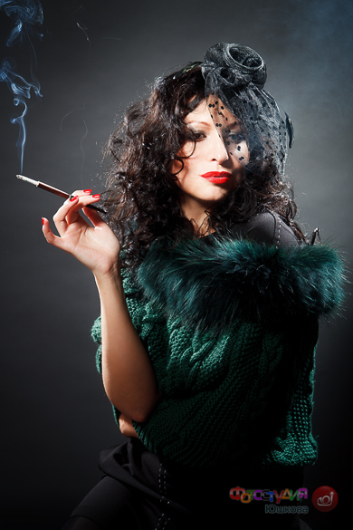 Фотосессия Дама с сигаретой